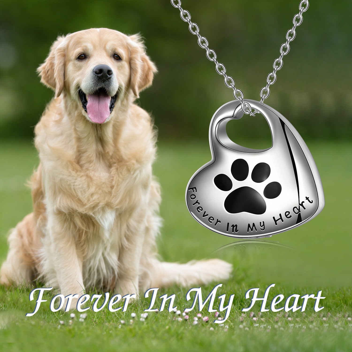 Sterling Silver Pet Necklace - The Best Companions