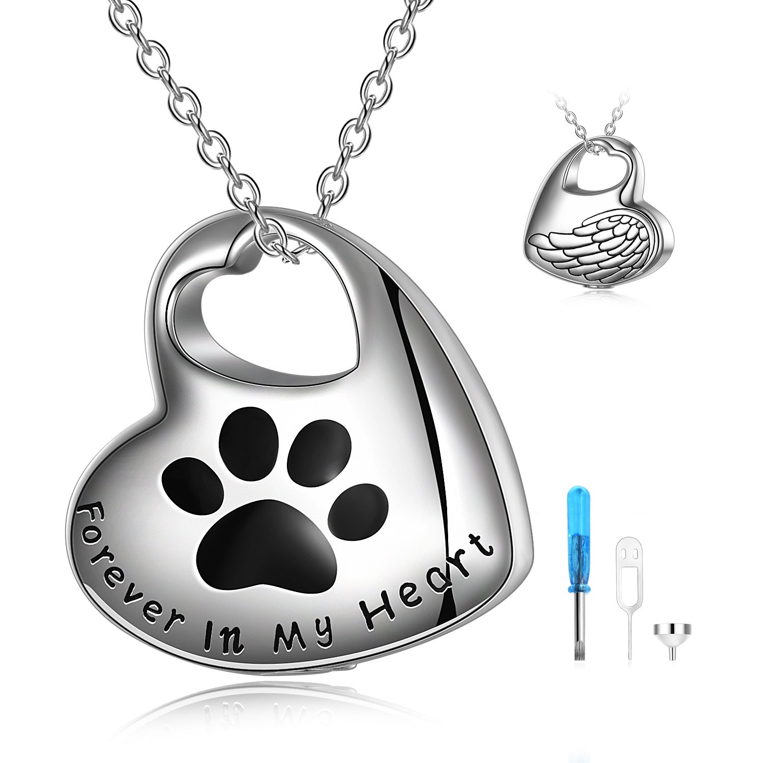 Sterling Silver Pet Necklace - The Best Companions