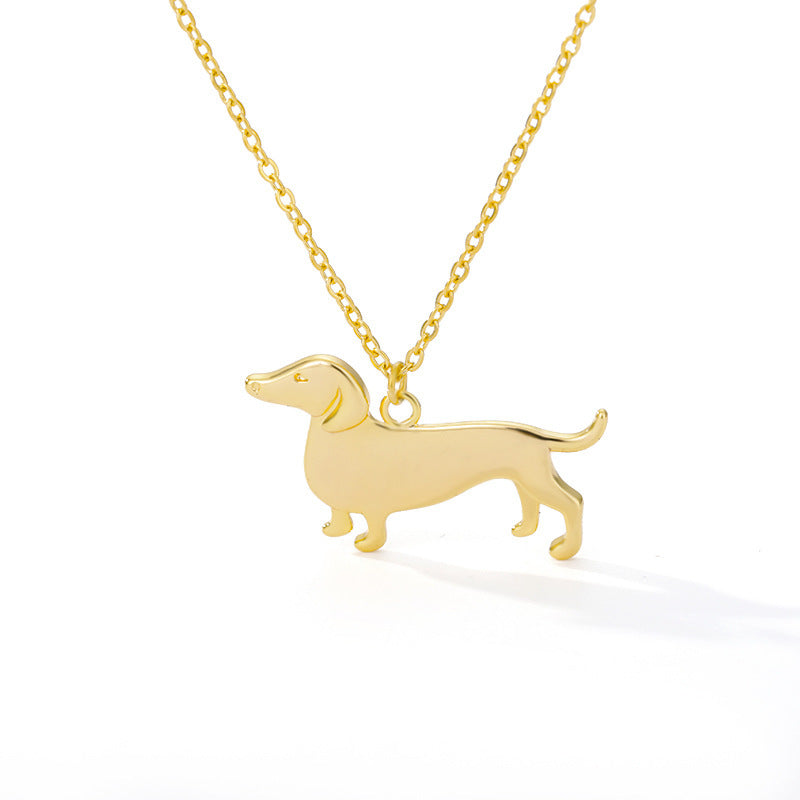 Dog Shape Stainless Steel Necklace - The Best Companions